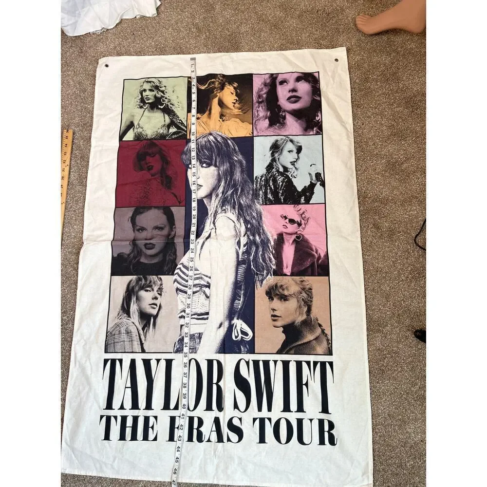 Taylor Swift The Eras Tour Canvas Tapestry Wall Hanging Official Merch 31